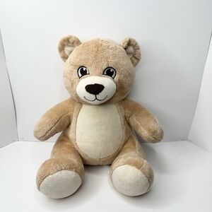 Build A Bear Velvet Hugs 12" Sitting Teddy Bear Plush Tan Cream Allergy Friendly